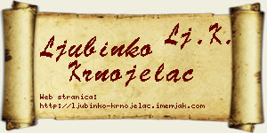 Ljubinko Krnojelac vizit kartica